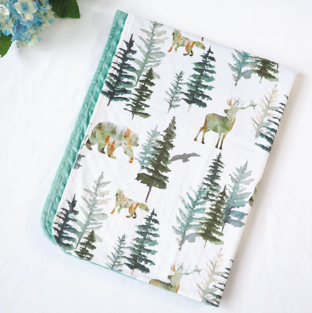 Honey Lemonade- Minky Baby and Toddler Blanket- In The Woods