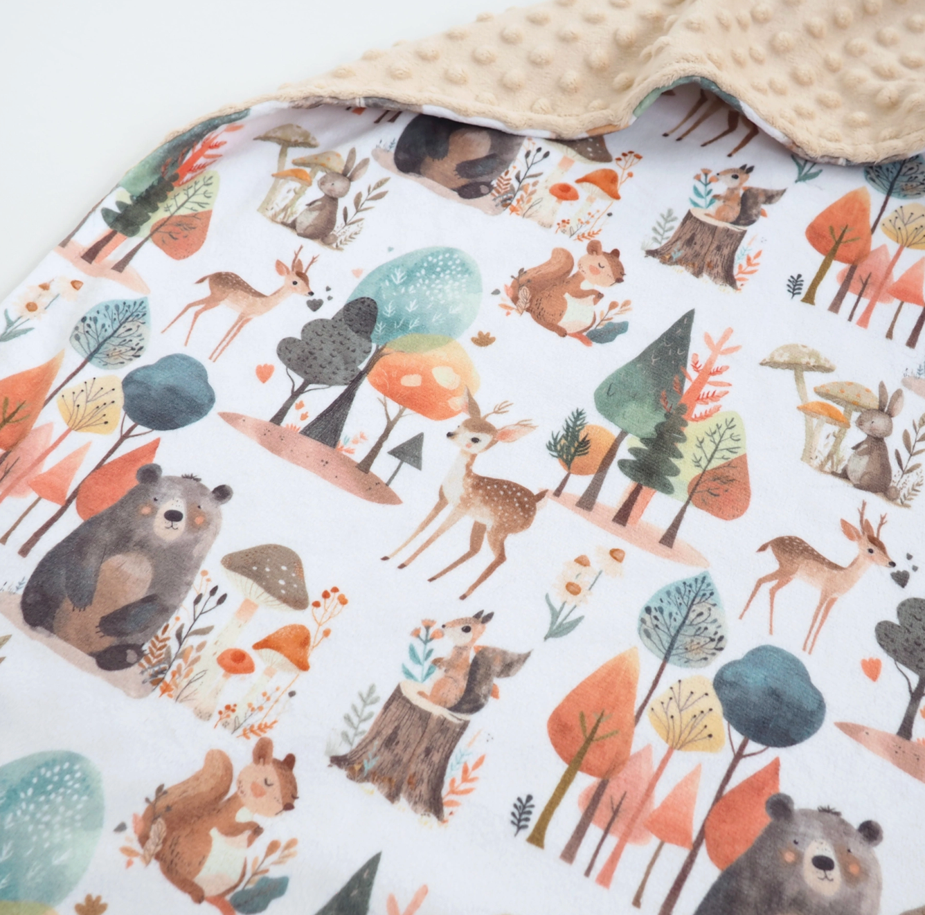 Honey Lemonade- Minky Baby and Toddler Blanket- Enchanted Forest