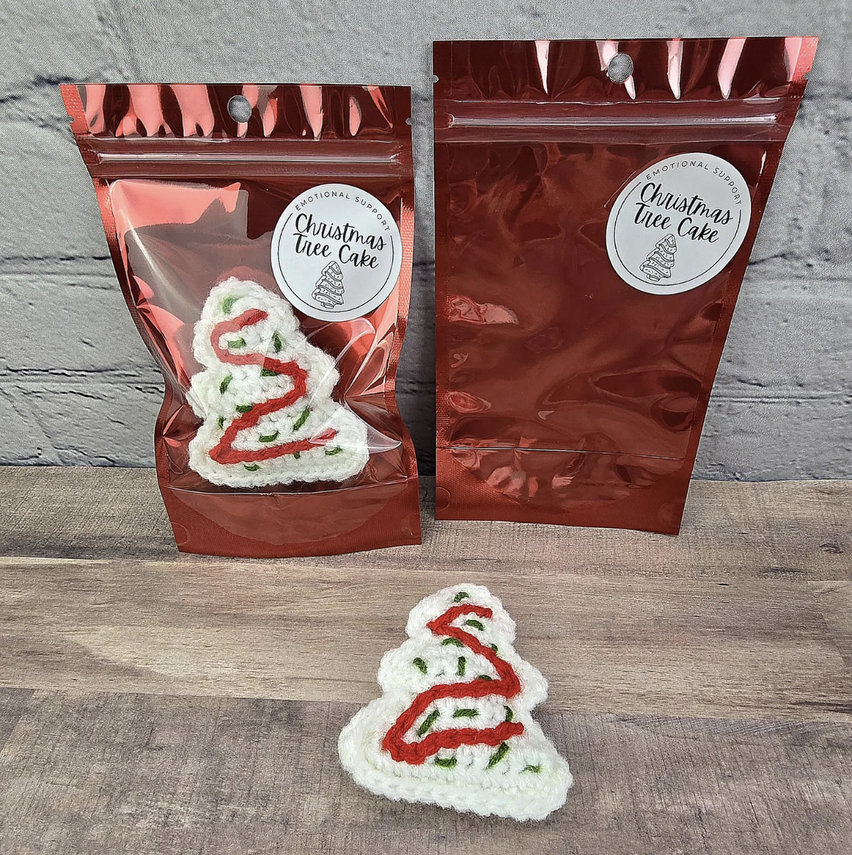 The Salty Stitchery- Emotional Support Christmas Cake