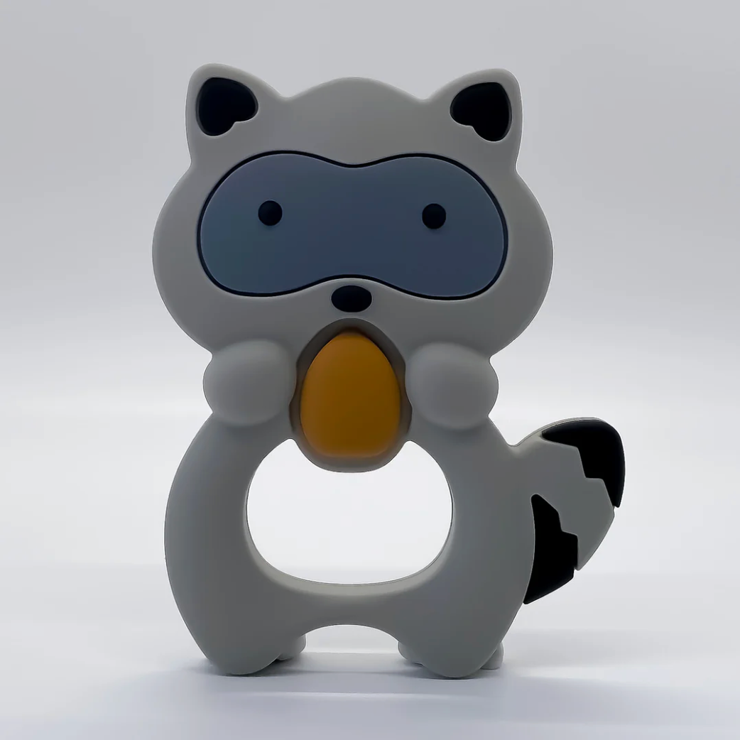 Silicone Raccoon Teether