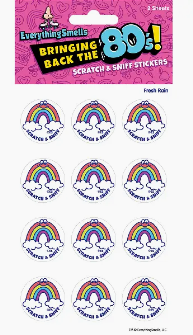 Everything Smells- Scratch & Sniff Sticker Sheets- Rainbows