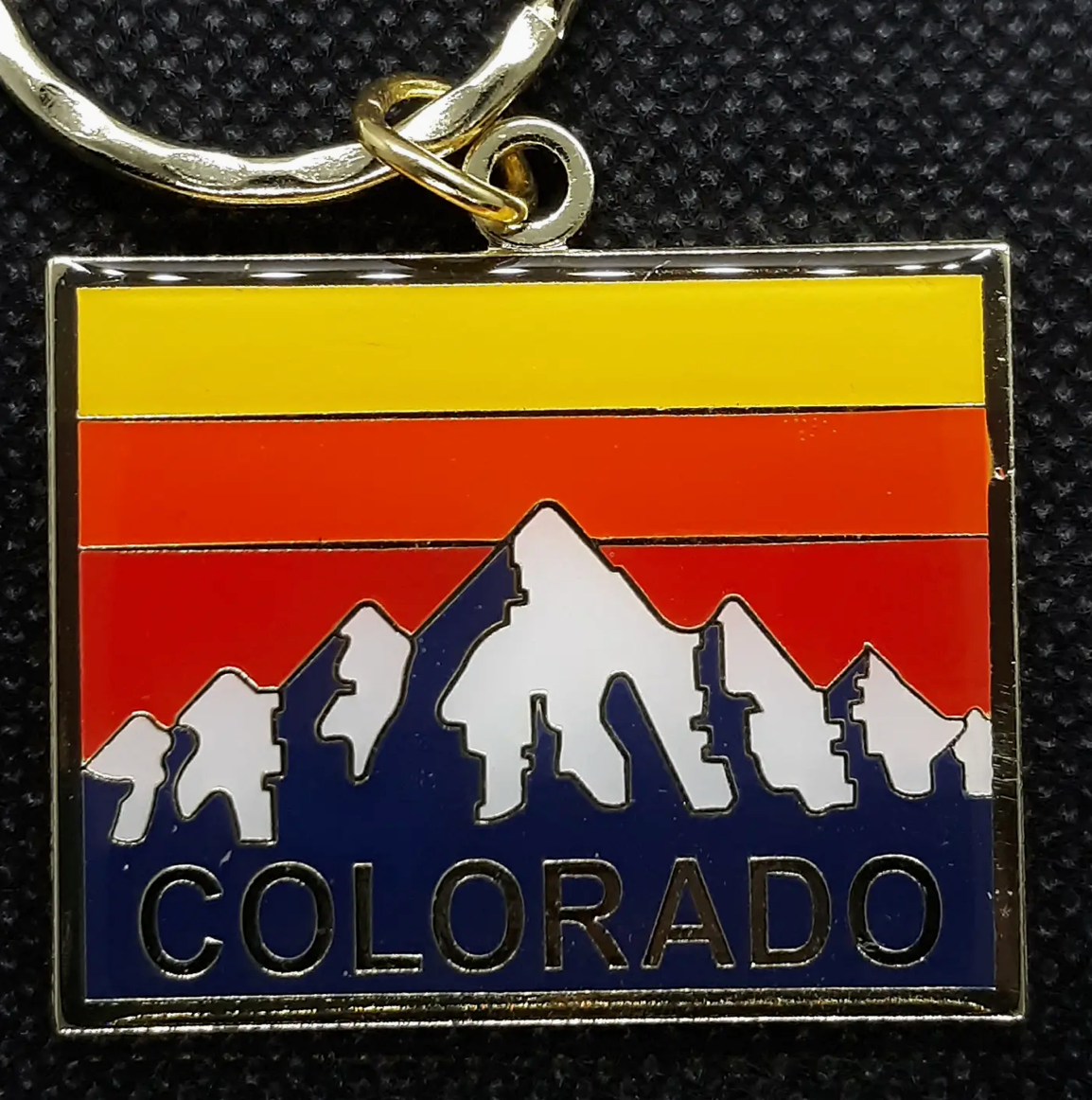FSGC Keychain- Black CO Mountain