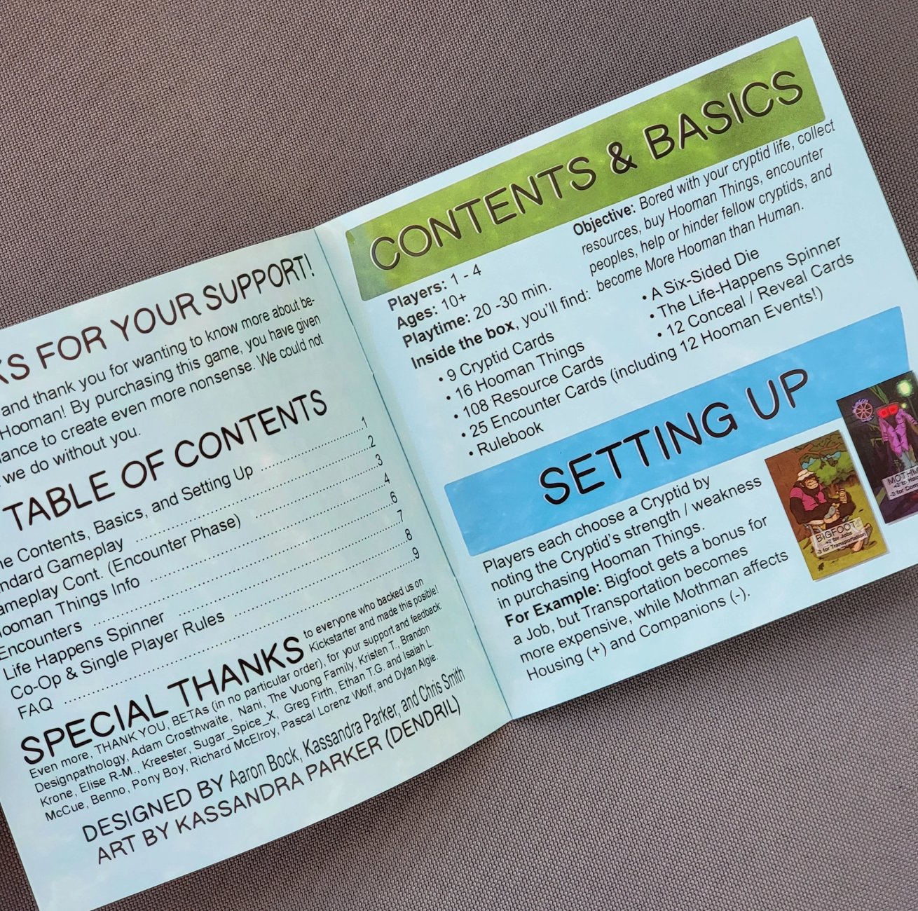 Quarter Press- Hoomans Table Top Card Game