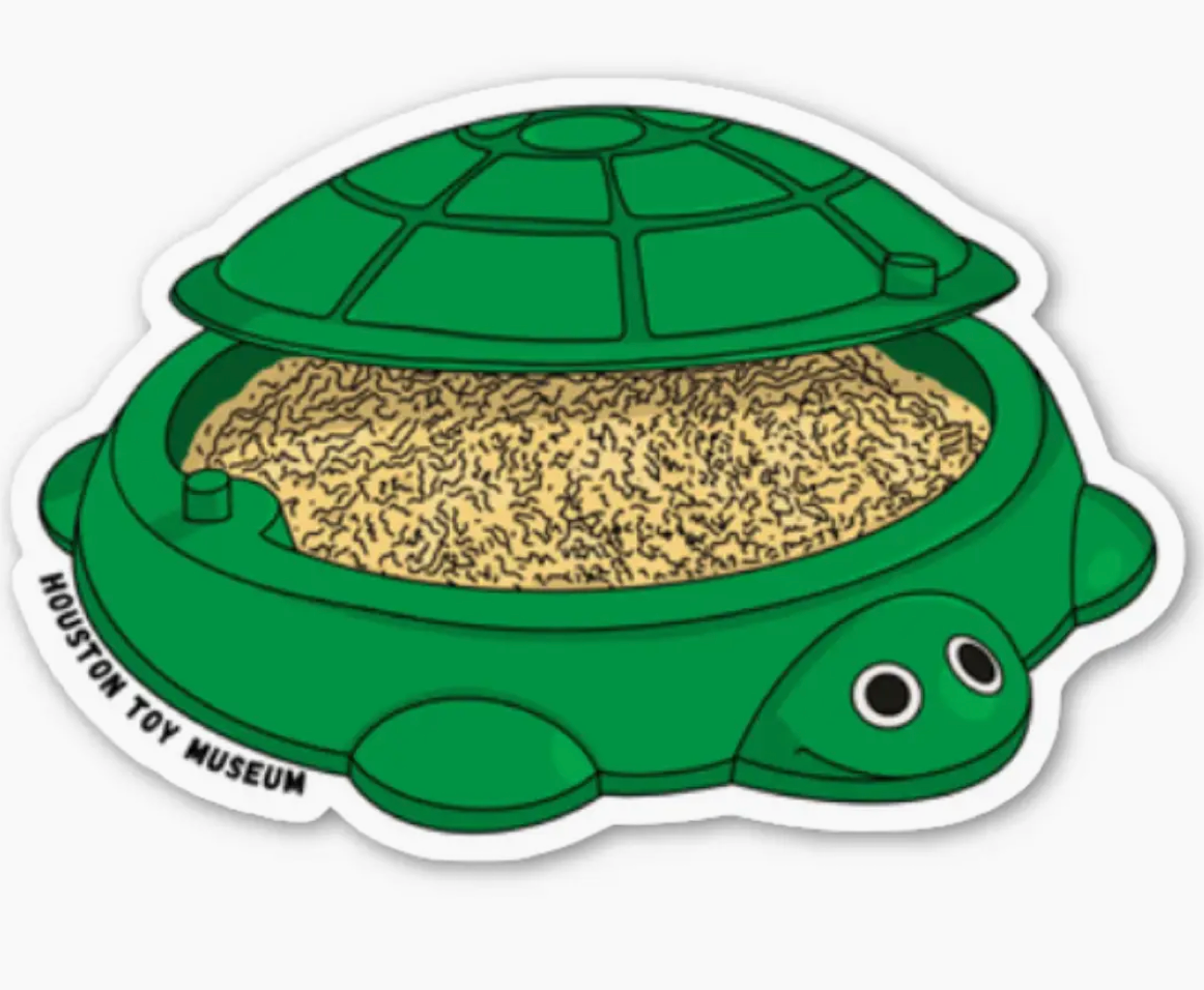 Houston Toy Museum- Turtle Sandbox Sticker