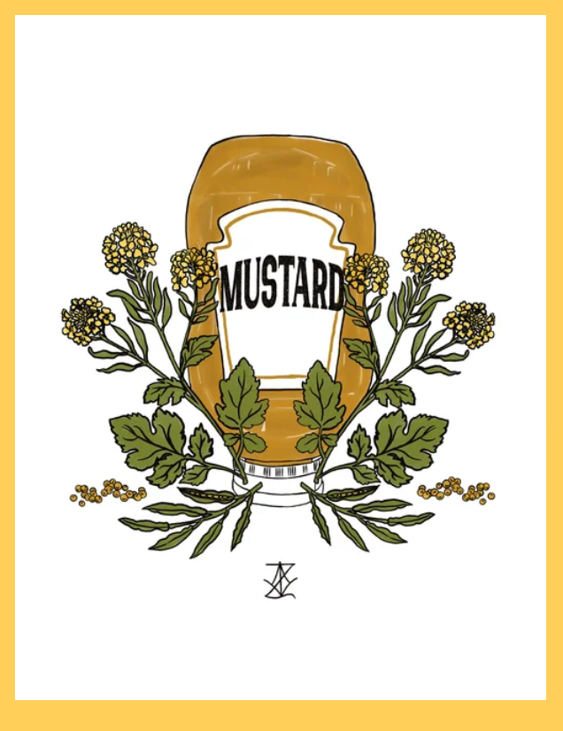 VanZayton Arts- Mustard 8x10 Print