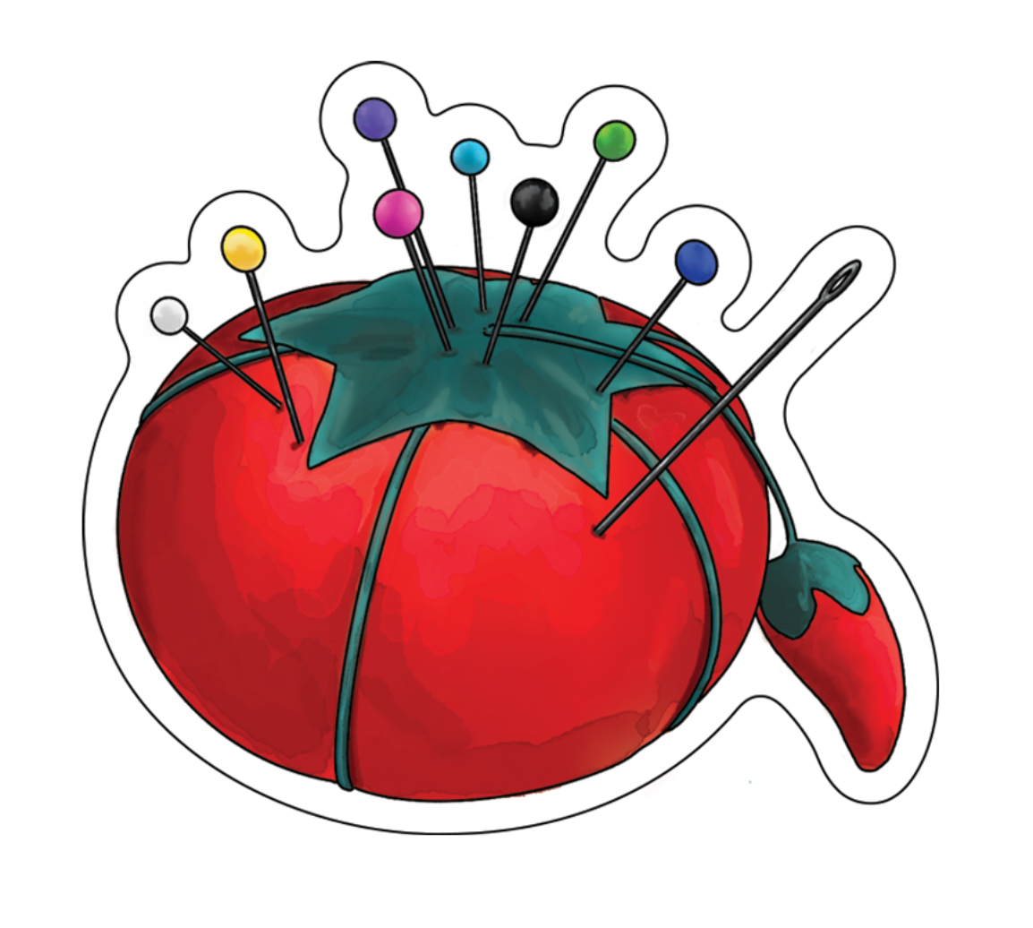 Rachael Taylor- Sticker- Pin Cushion