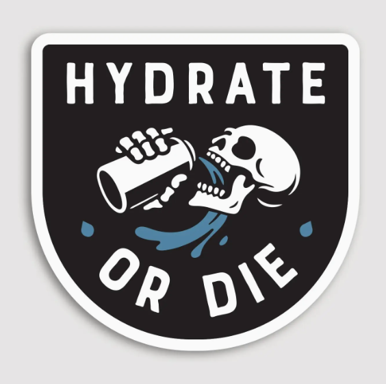 Squatchy- Hydrate or Die Sticker