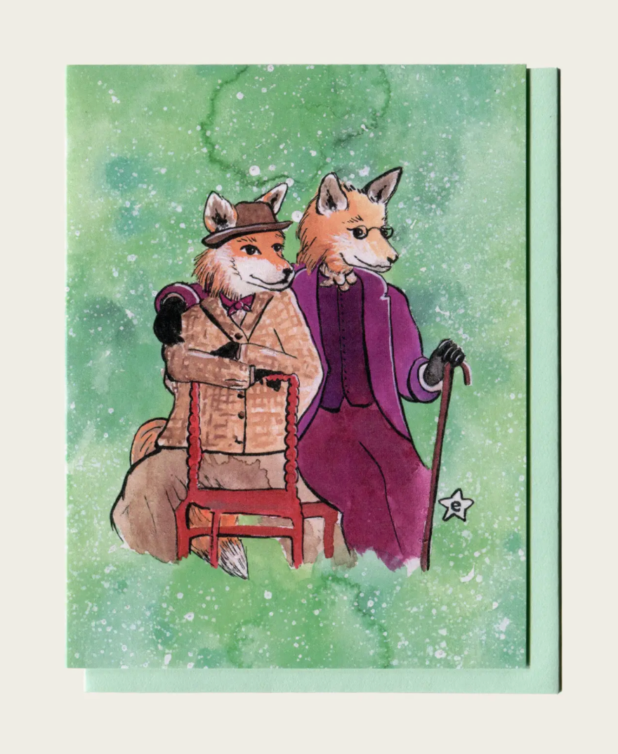Darling Illustrations- You Really Are Fantastic Foxes Greeting Card