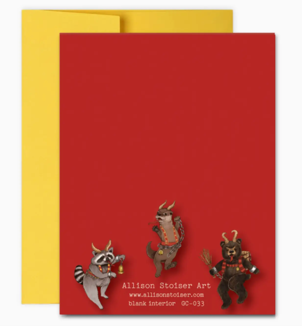 Allison Stoiser Art- Greetings from Krampus Card