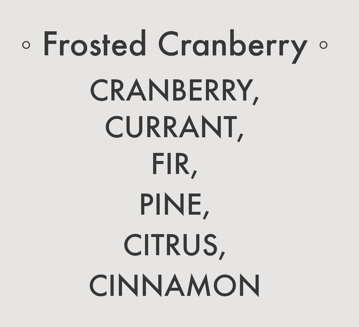 Splash N Go Farm Candles- Frosted Cranberry