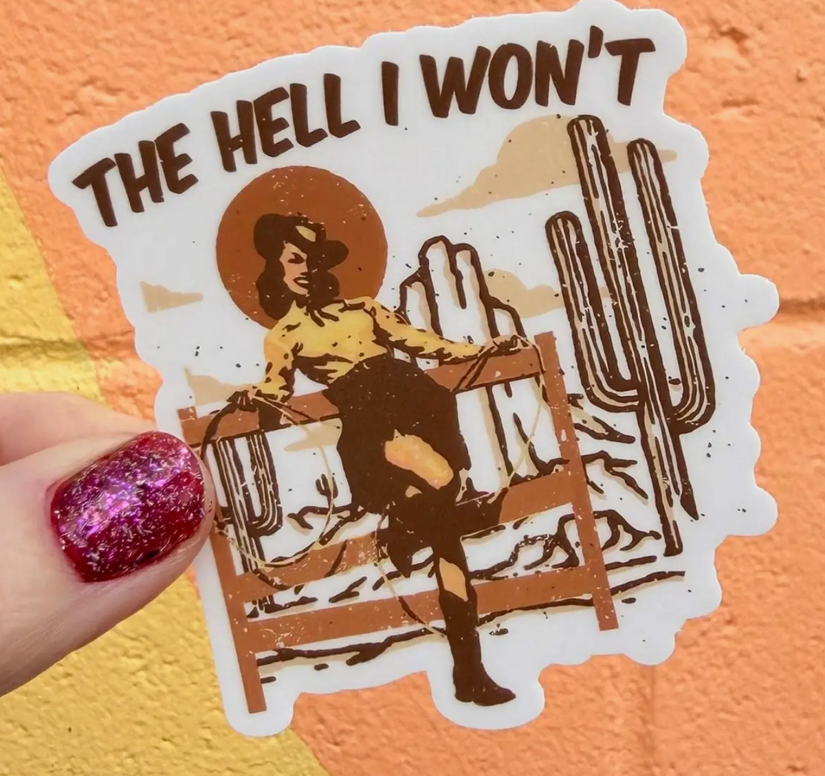 Hilarious Humanitarian- The Hell I Won't Sticker
