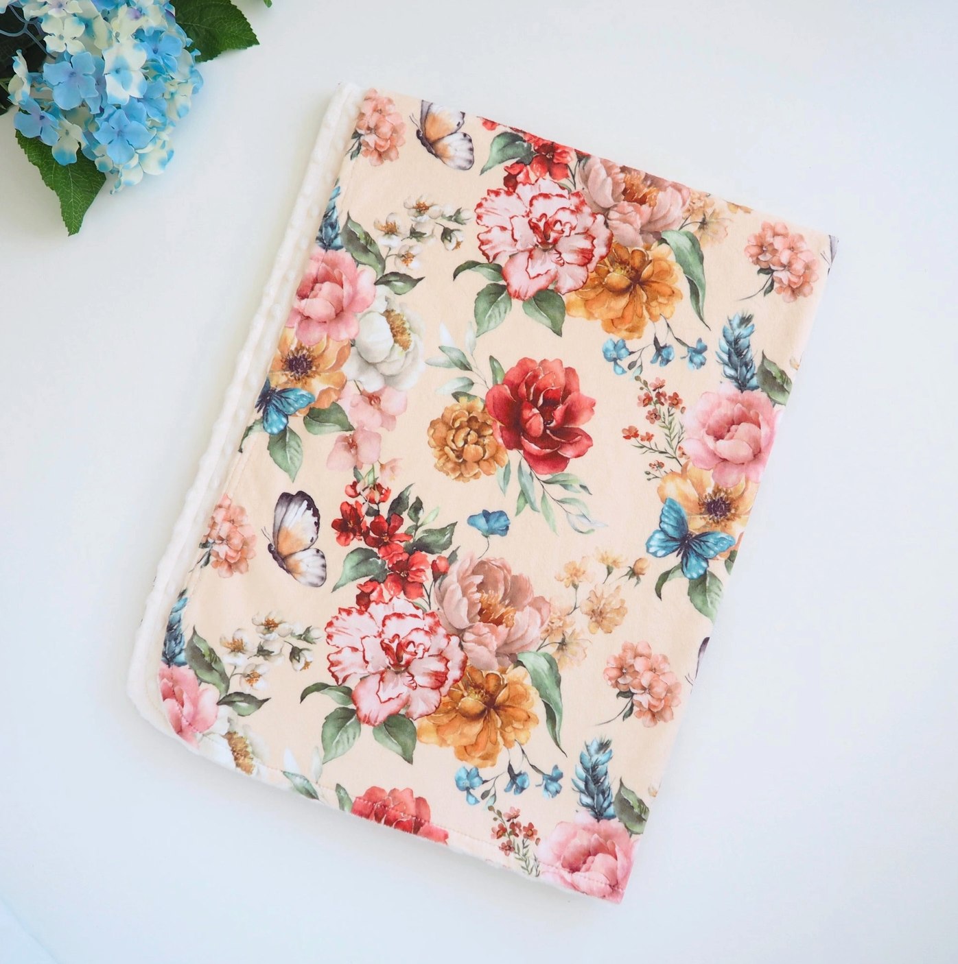 Honey Lemonade- Minky Baby and Toddler Blanket- Royal Garden