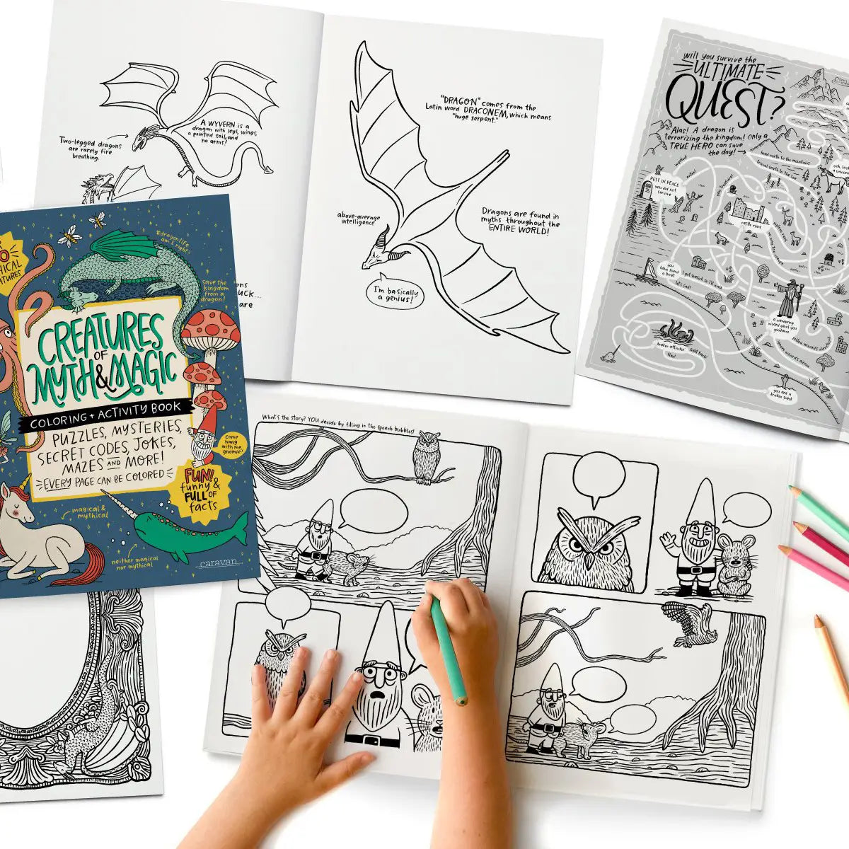Your Very Favorite: Myth & Magic Coloring + Activity: Mazes, Puzzles, Jokes +