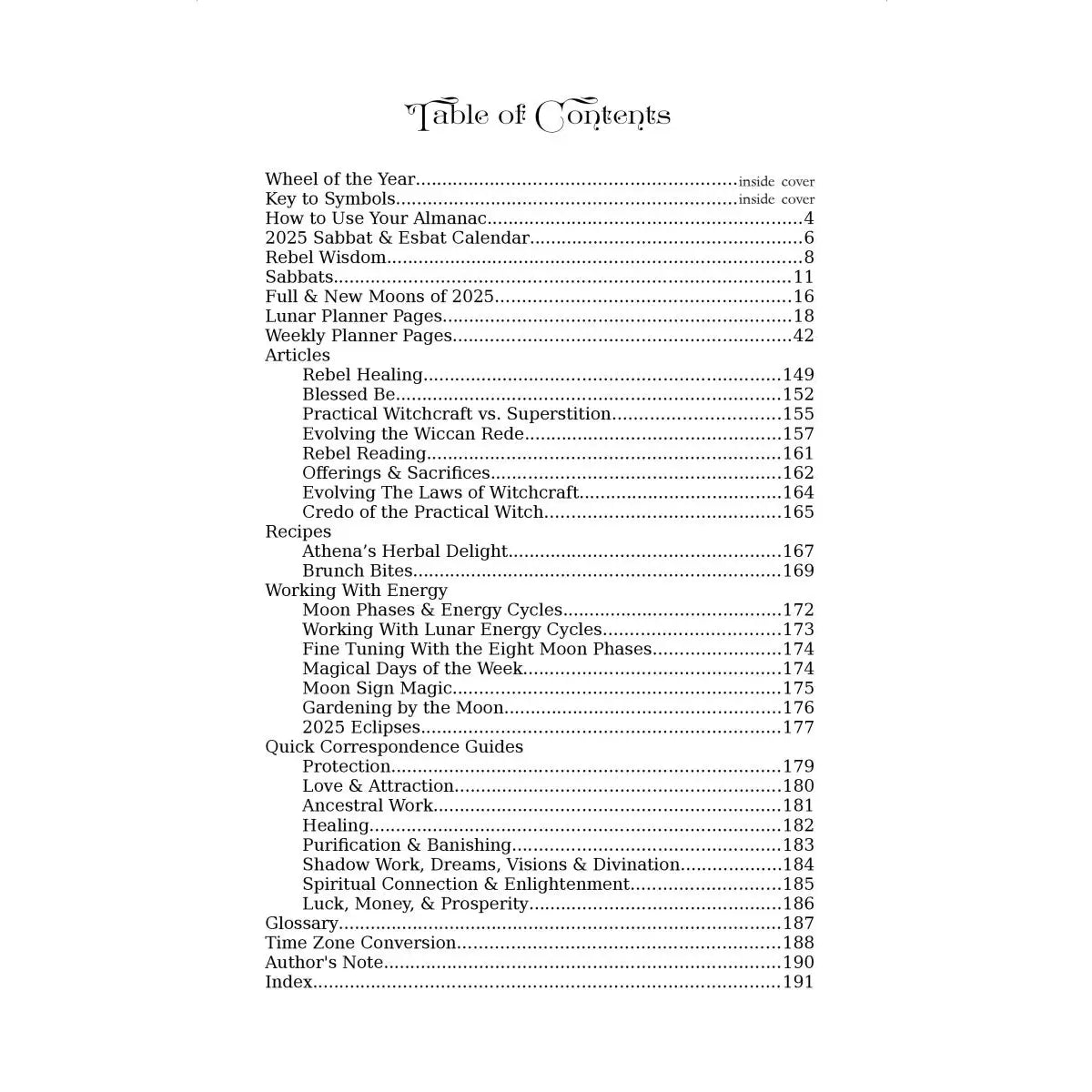Microcosm Publishing- Practical Witch's Almanac 2025: Rebel Wisdom