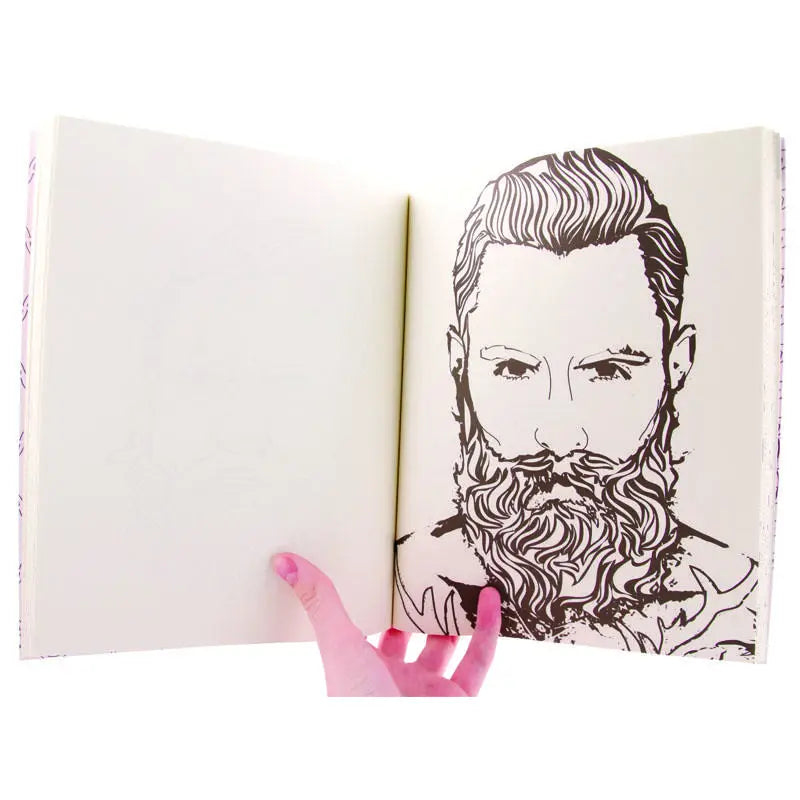 Microcosm Publishing-Beard Coloring Book