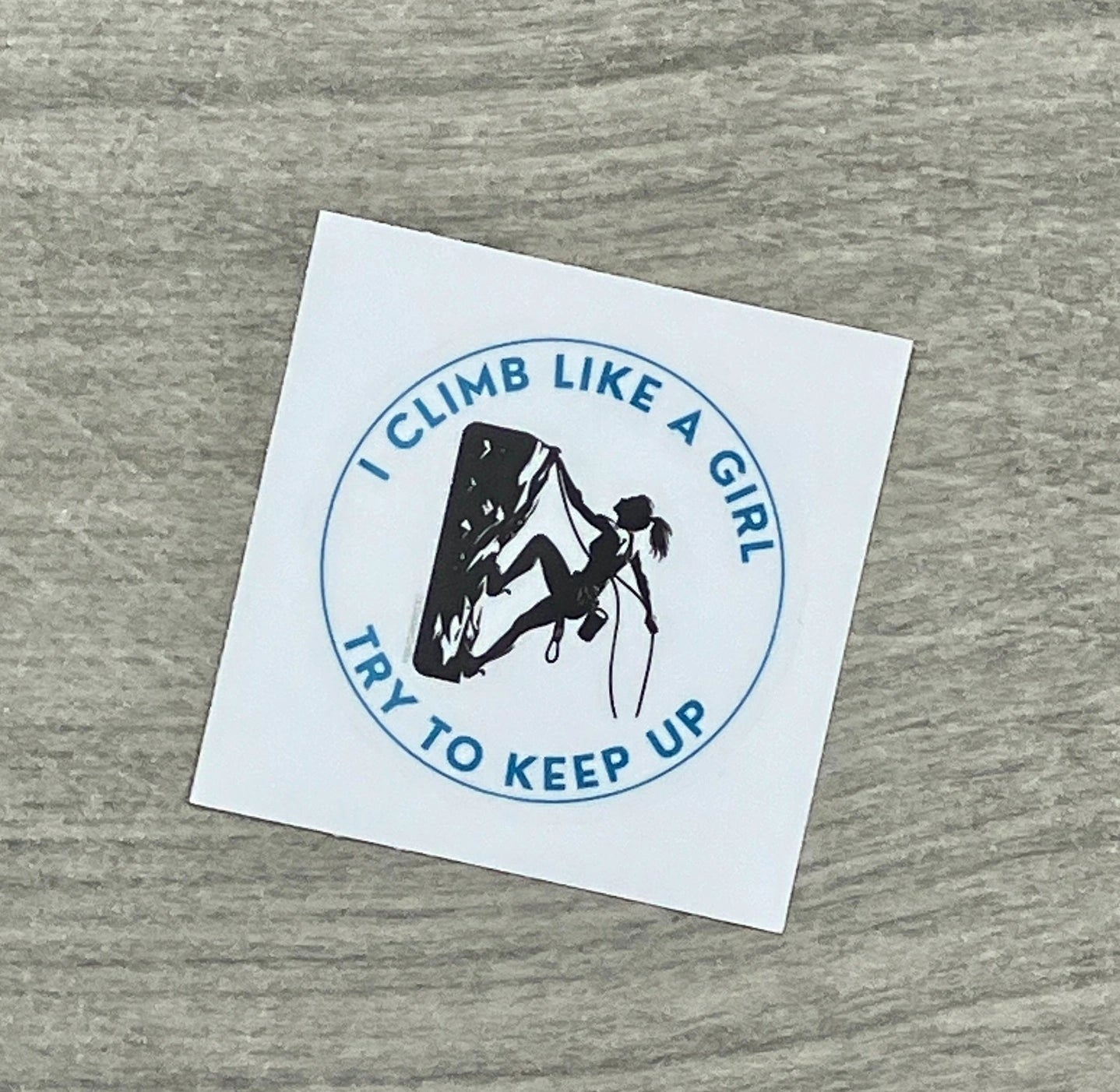 Climber Crafts- Lady Climber Sticker