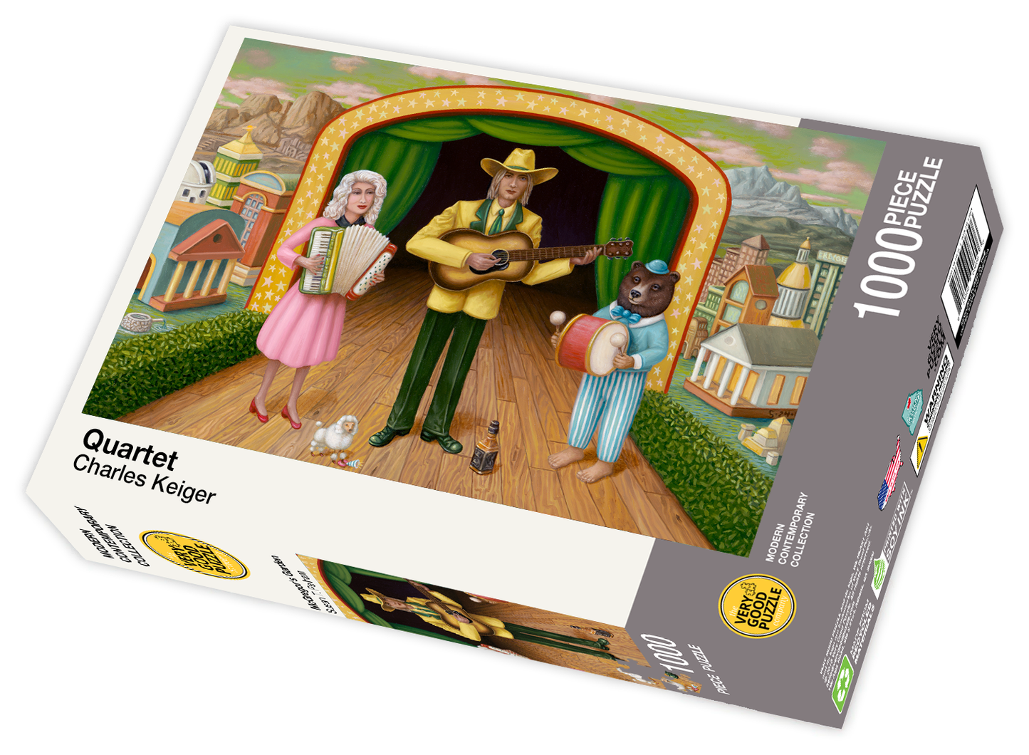 Very Good Puzzle Quartet by Charles Keiger - 1000 piece jigsaw puzzle