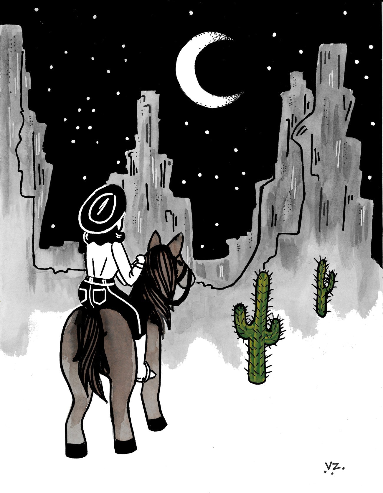 VanZayton Arts- Coming Home 8x10 Print