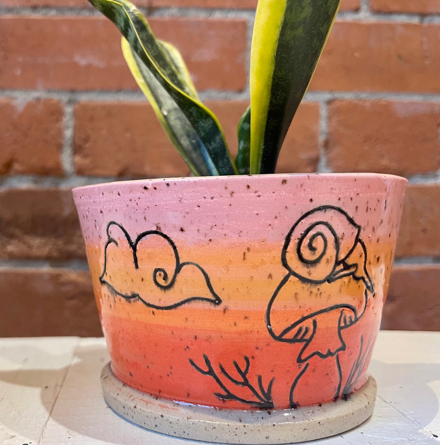 Spunky Sloth Ceramics- Wetland Beauties Planters