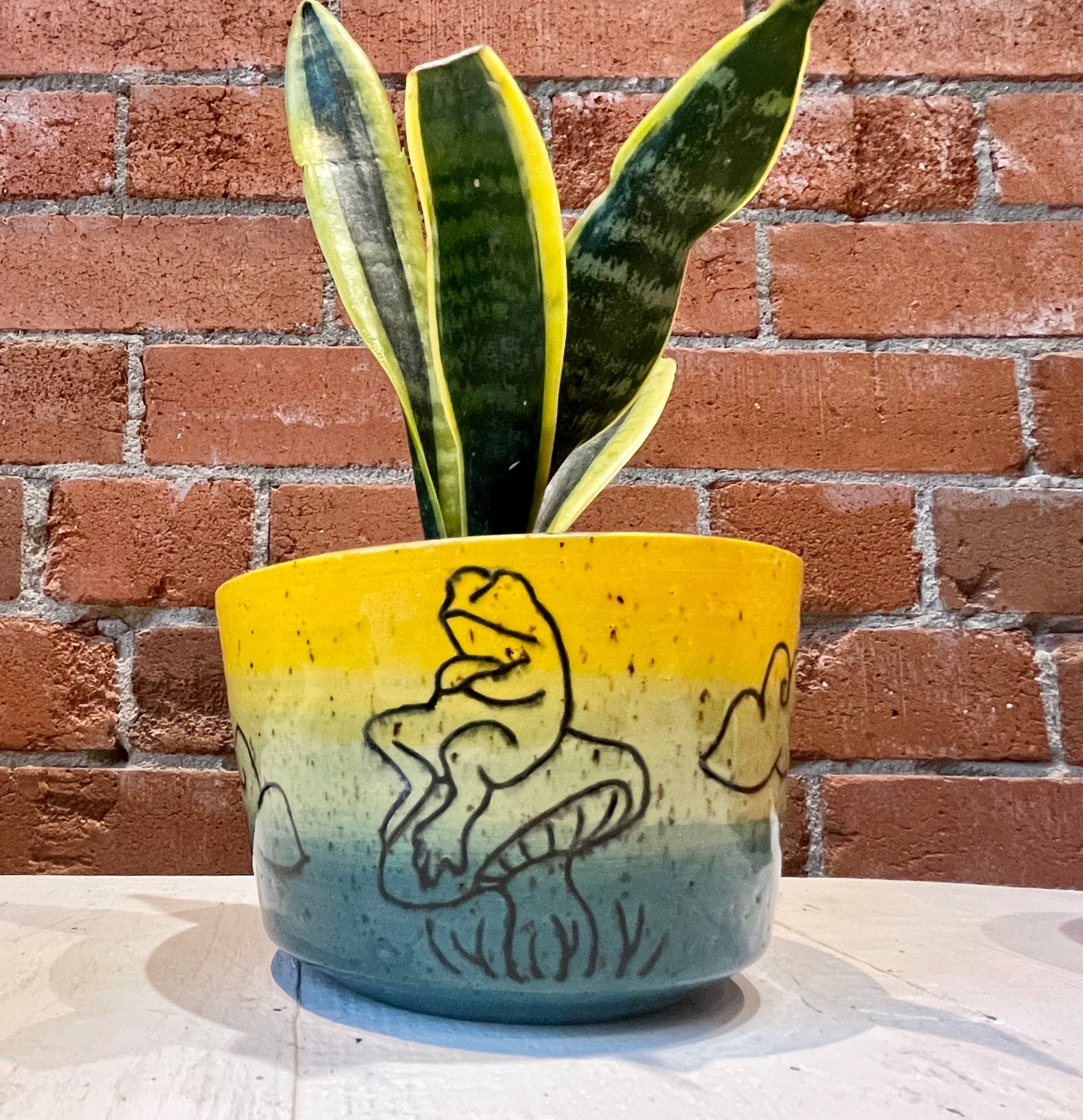 Spunky Sloth Ceramics- Wetland Beauties Planters