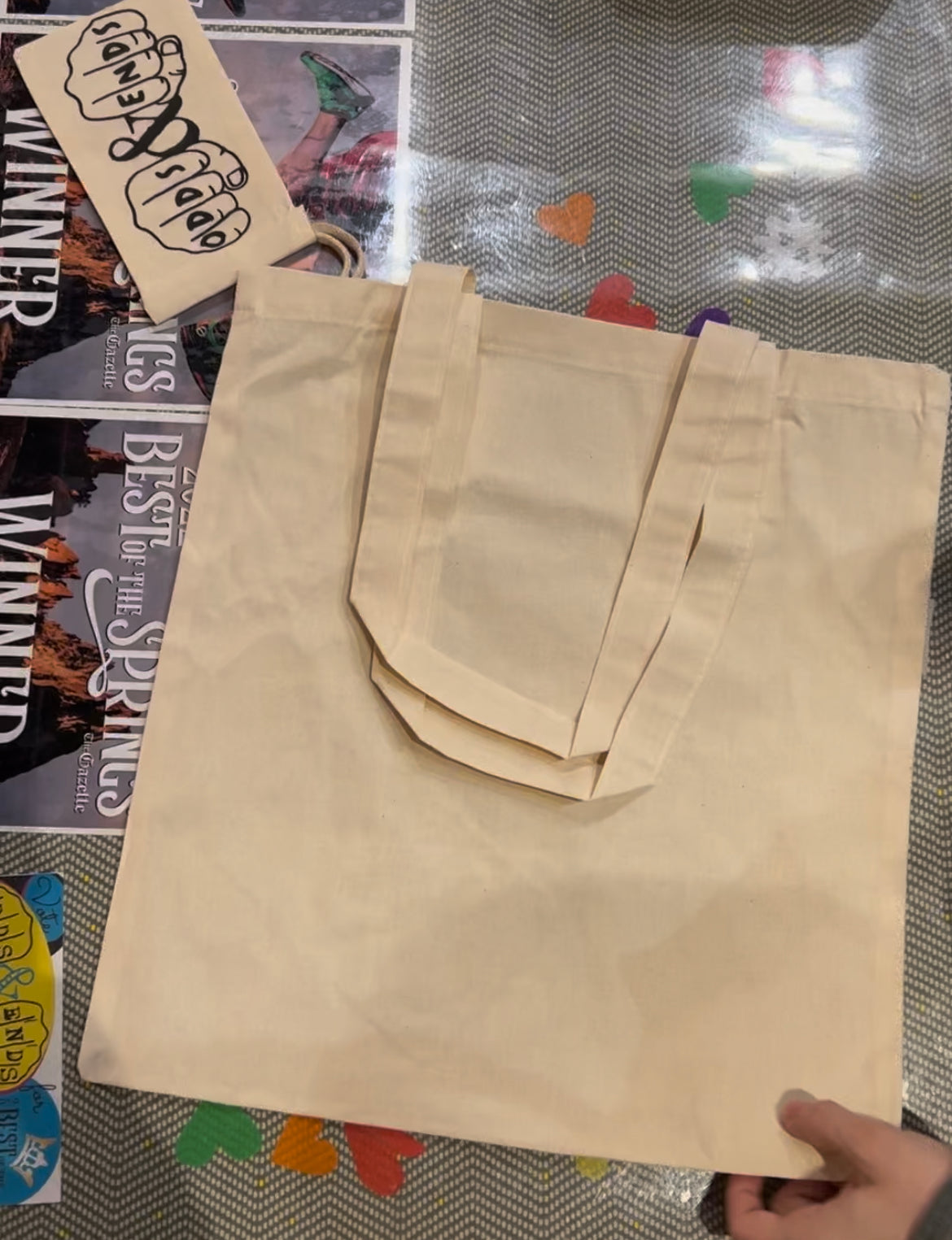 Odds & Ends Foldable Tote Bag
