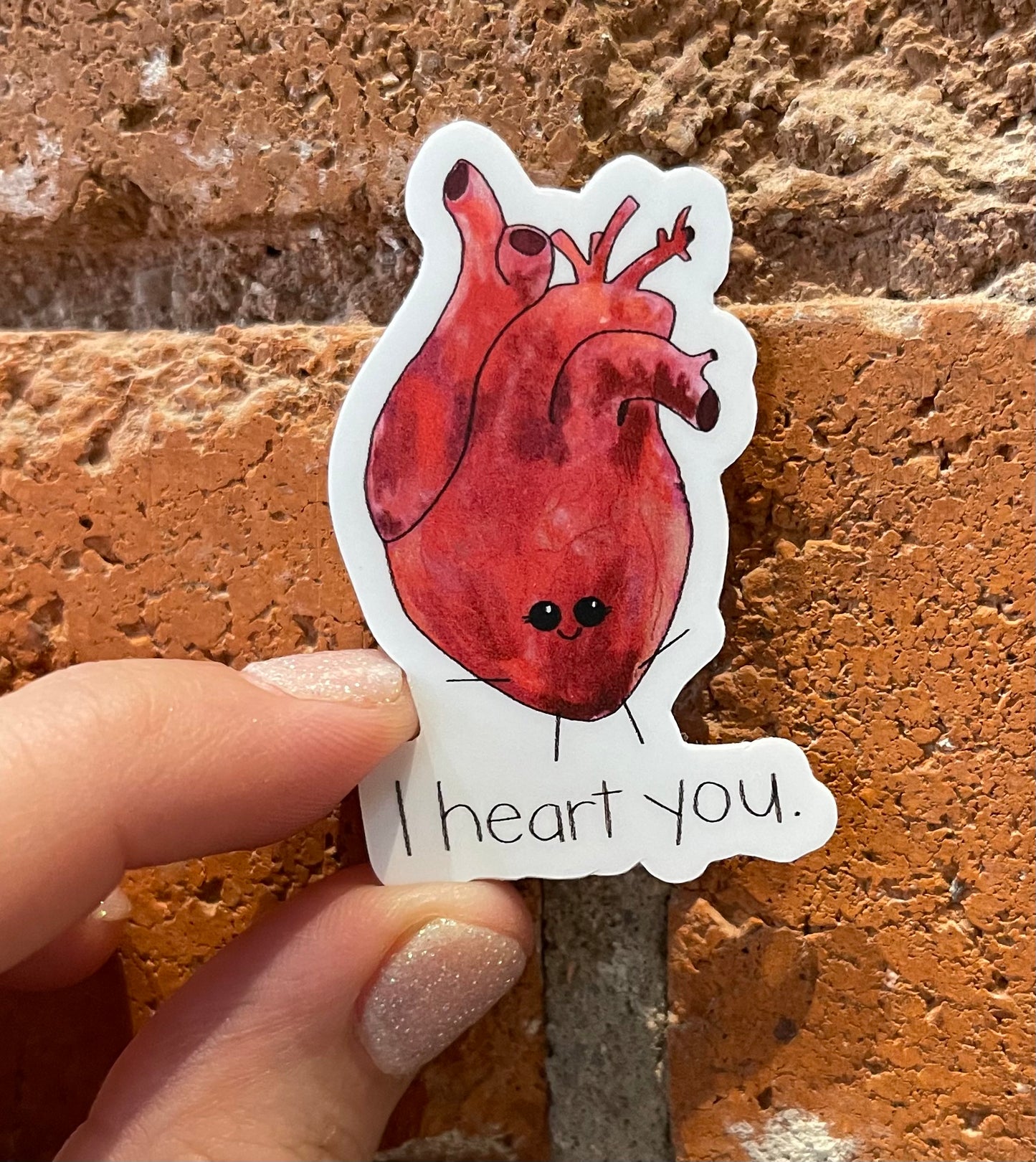 Christine Borst- I heart you. Sticker