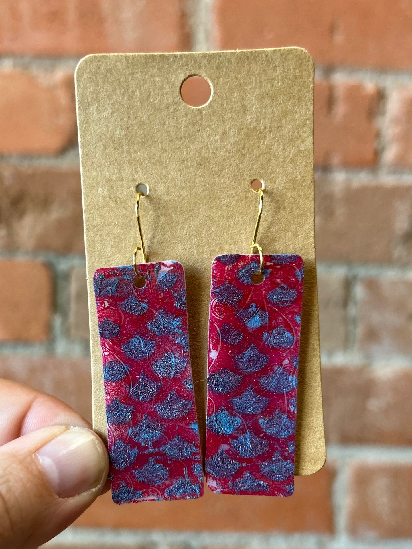 That's Sew Keri- Funky Shrinky Dink Earrings- Medium