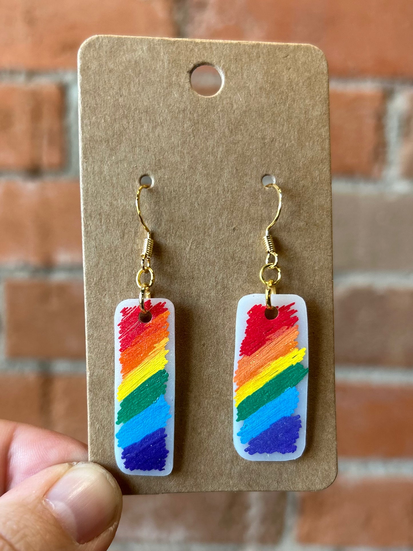 That's Sew Keri- Funky Shrinky Dink Earrings- Medium