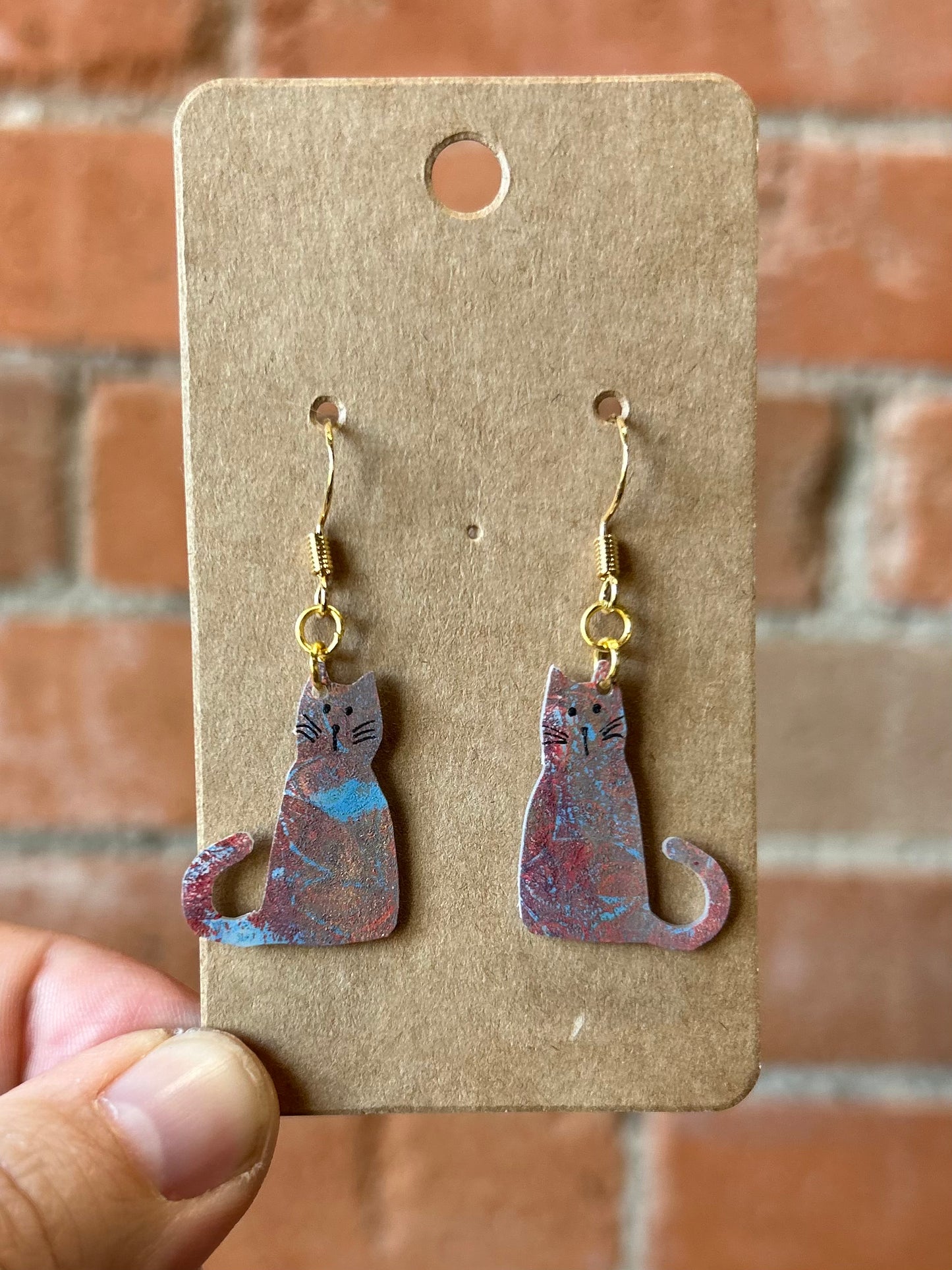 That's Sew Keri- Funky Shrinky Dink Earrings- Medium