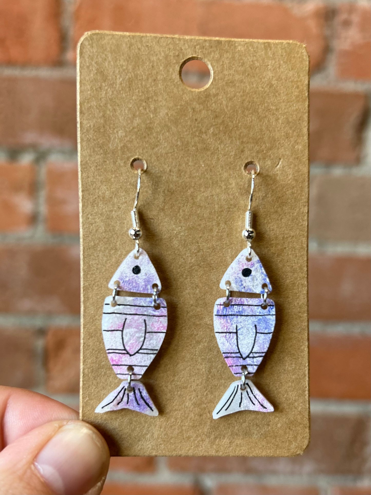 That's Sew Keri- Funky Shrinky Dink Earrings- Medium