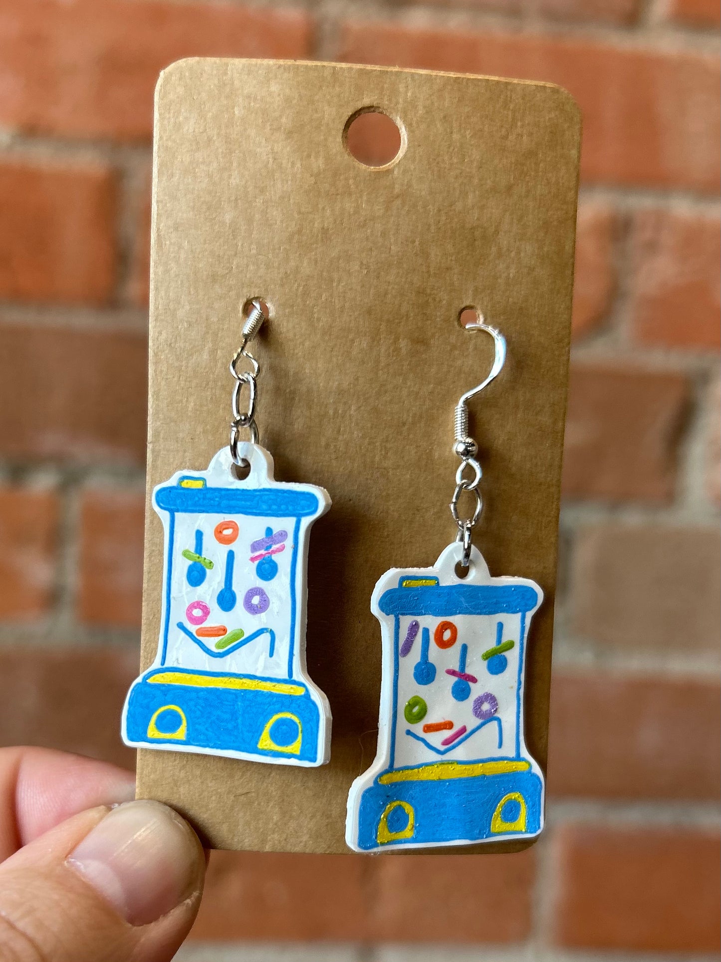 That's Sew Keri- Funky Shrinky Dink Earrings- Novelty