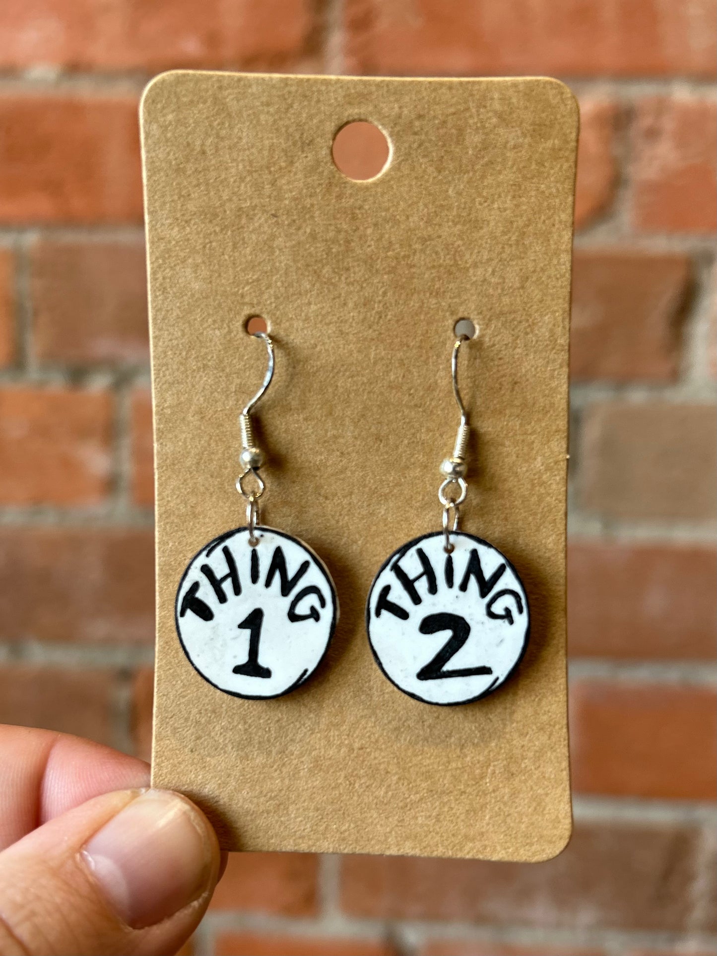 That's Sew Keri- Funky Shrinky Dink Earrings- Novelty