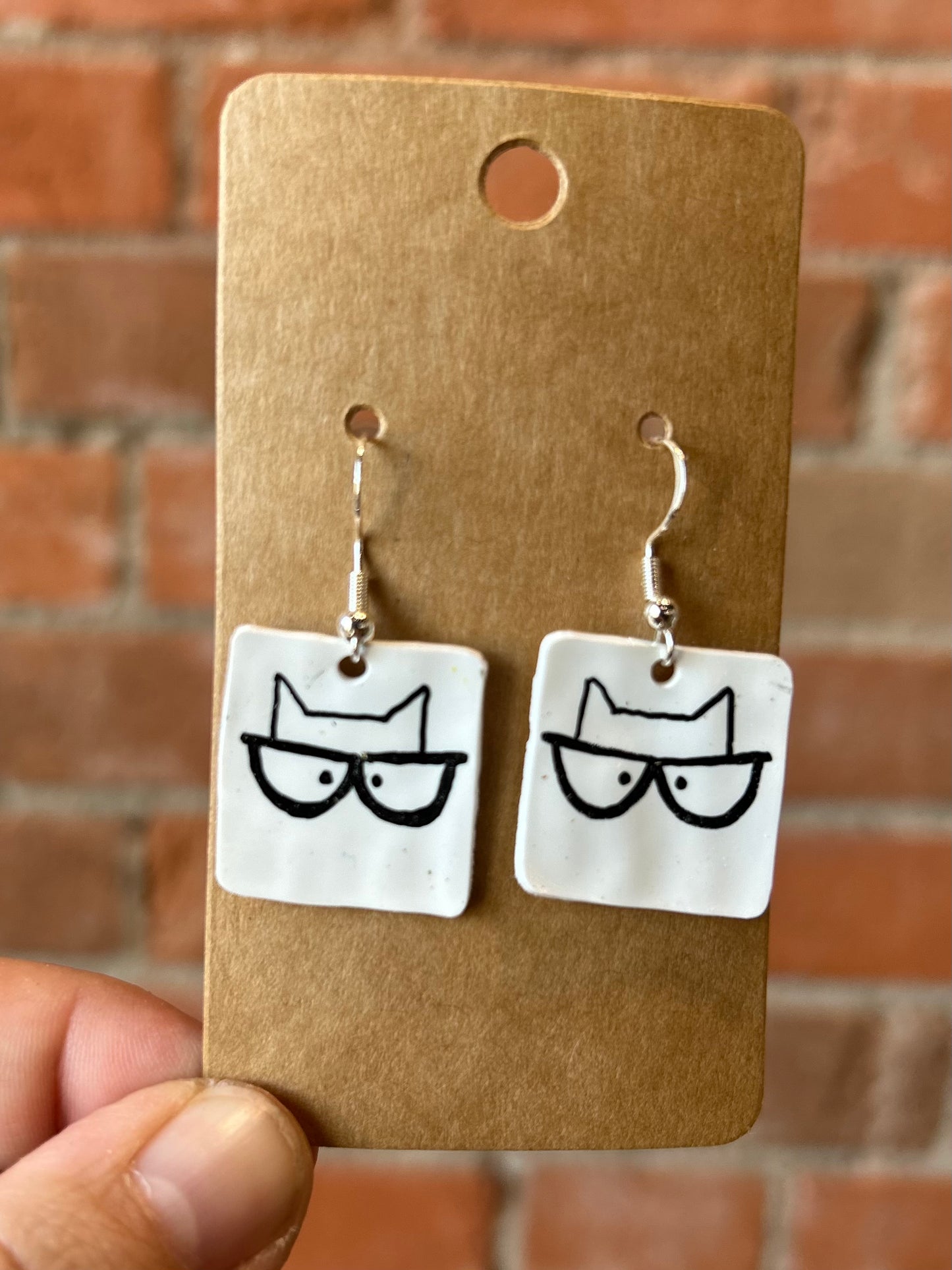 That's Sew Keri- Funky Shrinky Dink Earrings- Novelty
