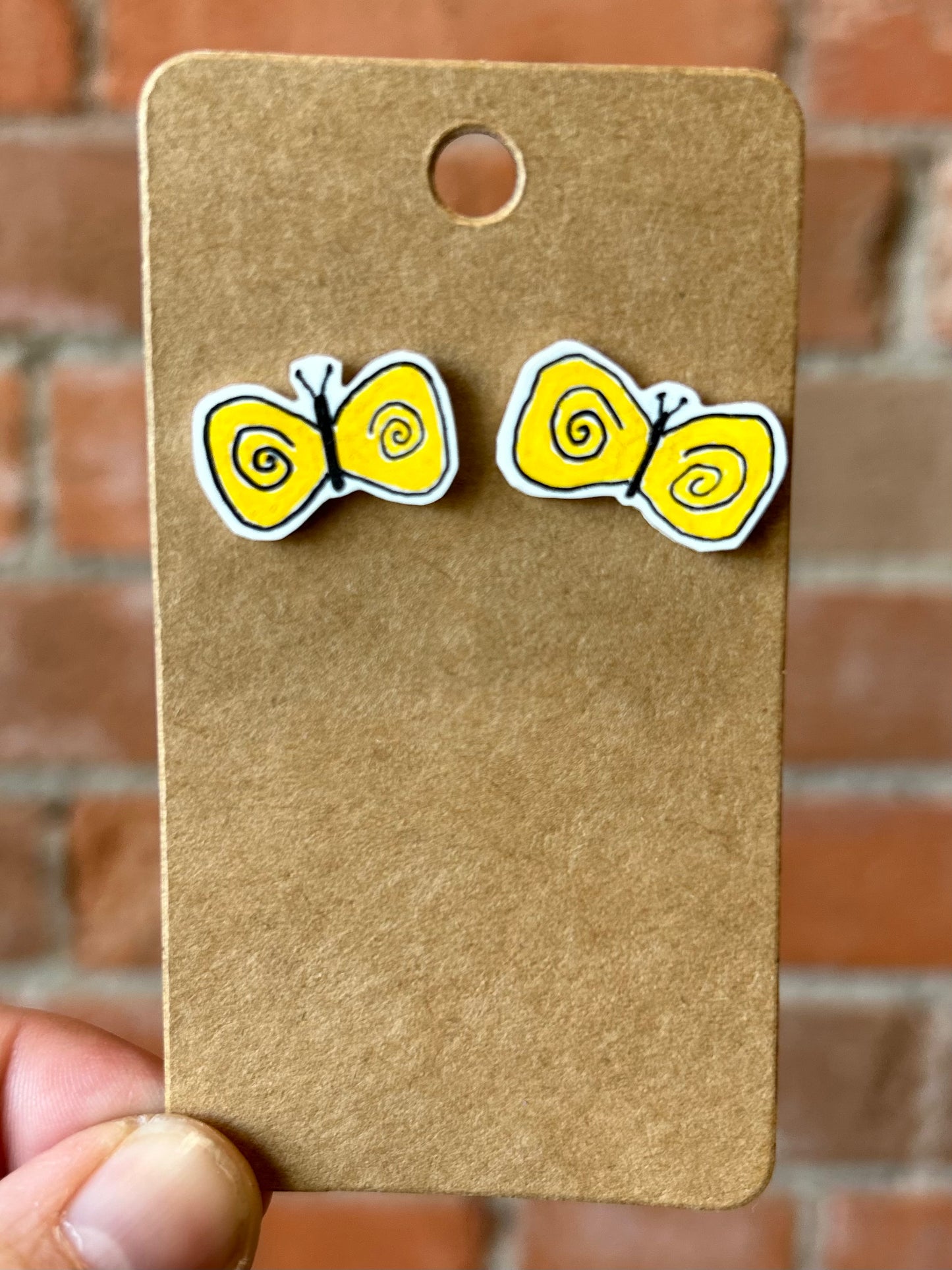 That's Sew Keri- Funky Shrinky Dink Earrings- Small