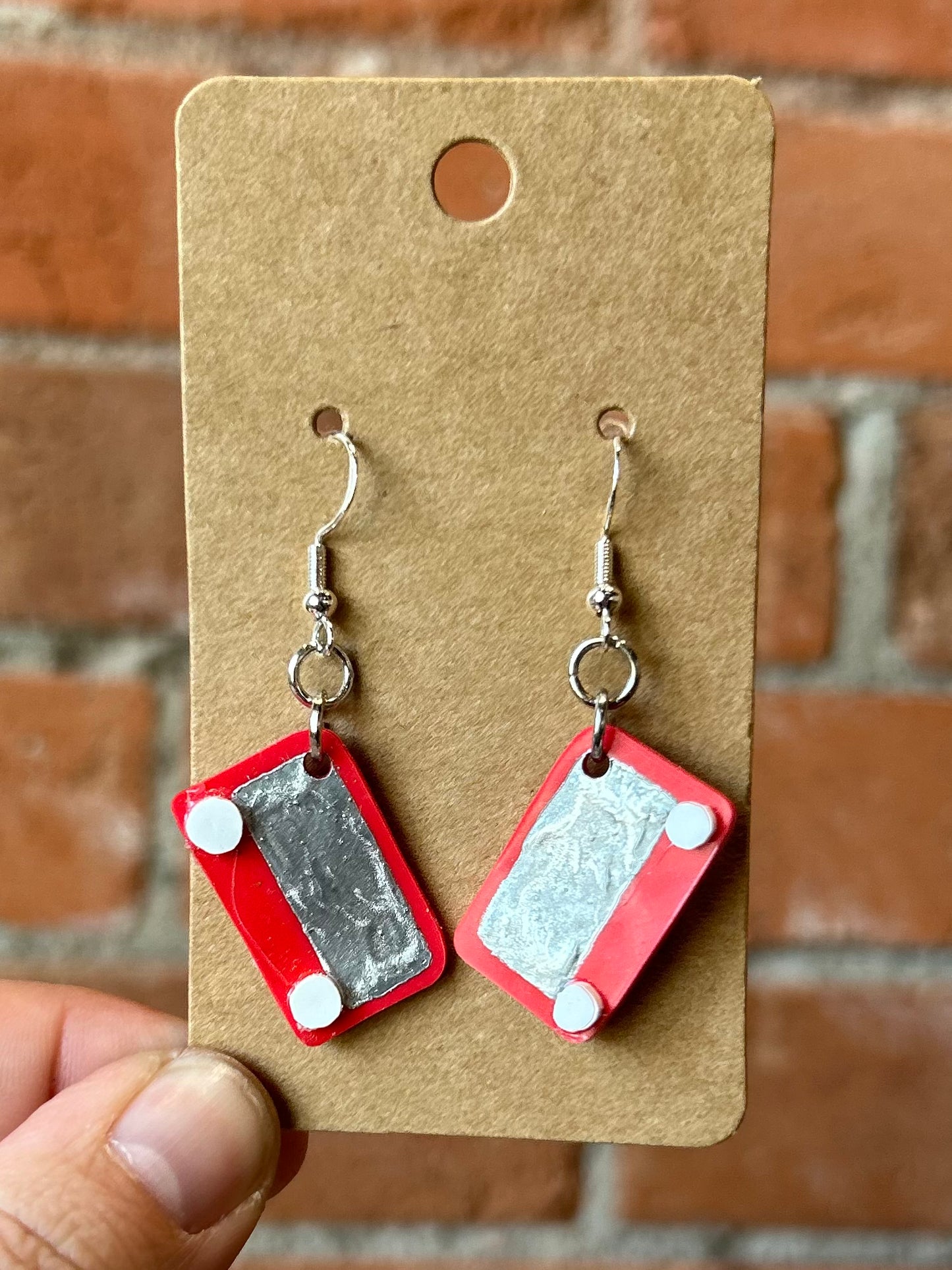 That's Sew Keri- Funky Shrinky Dink Earrings- Novelty