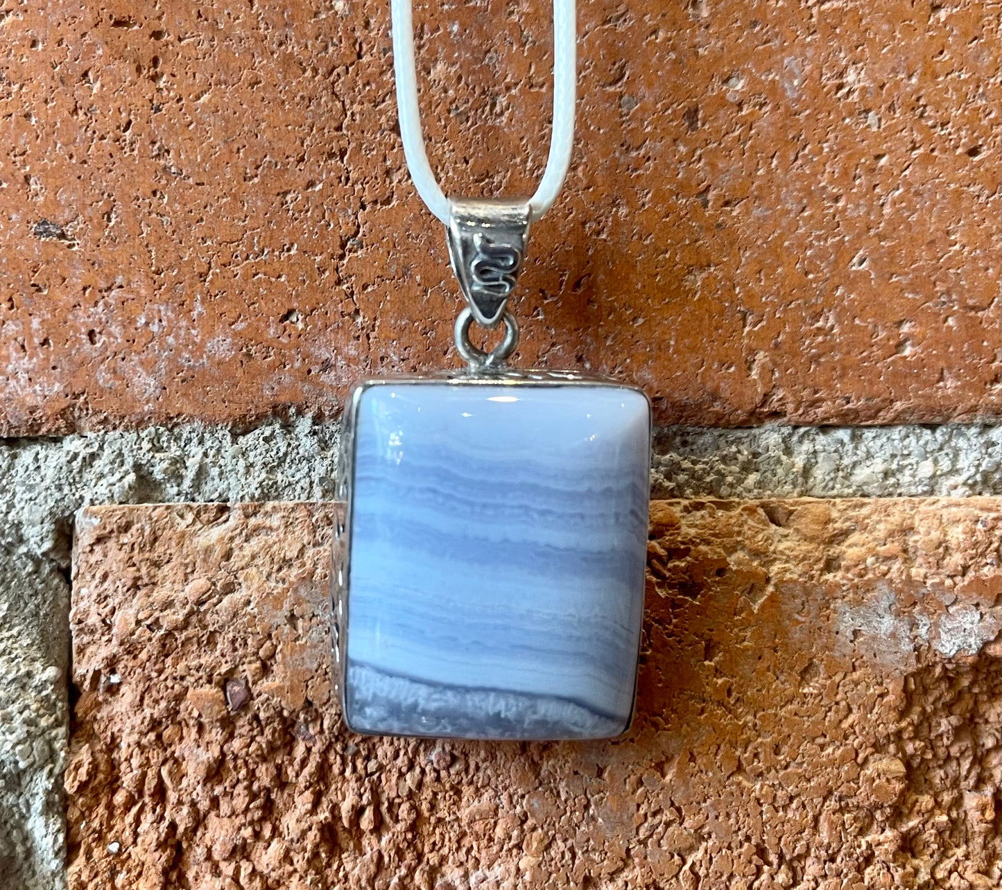 Blossom Designs Blue Lace Agate Necklace
