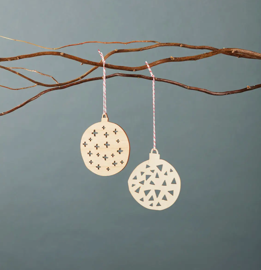 Light + Paper Ball and Ball Ornaments