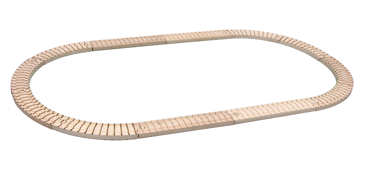 Maple Landmark Train Track Set: Oval 12pc Set