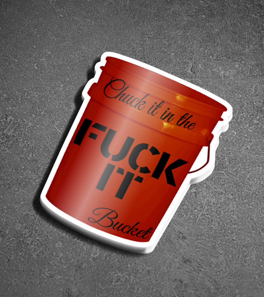 Chuck It Bucket Sticker