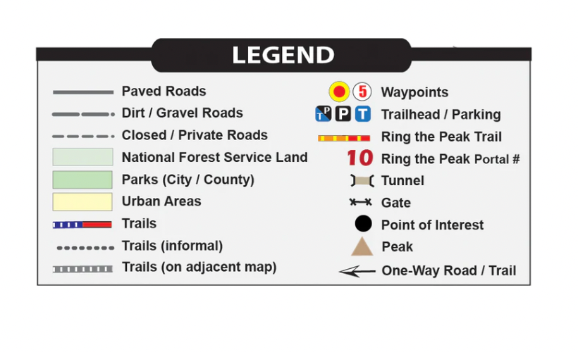 Pocket Pals Trail Maps- North Cheyenne Canon Area Trail Map #3
