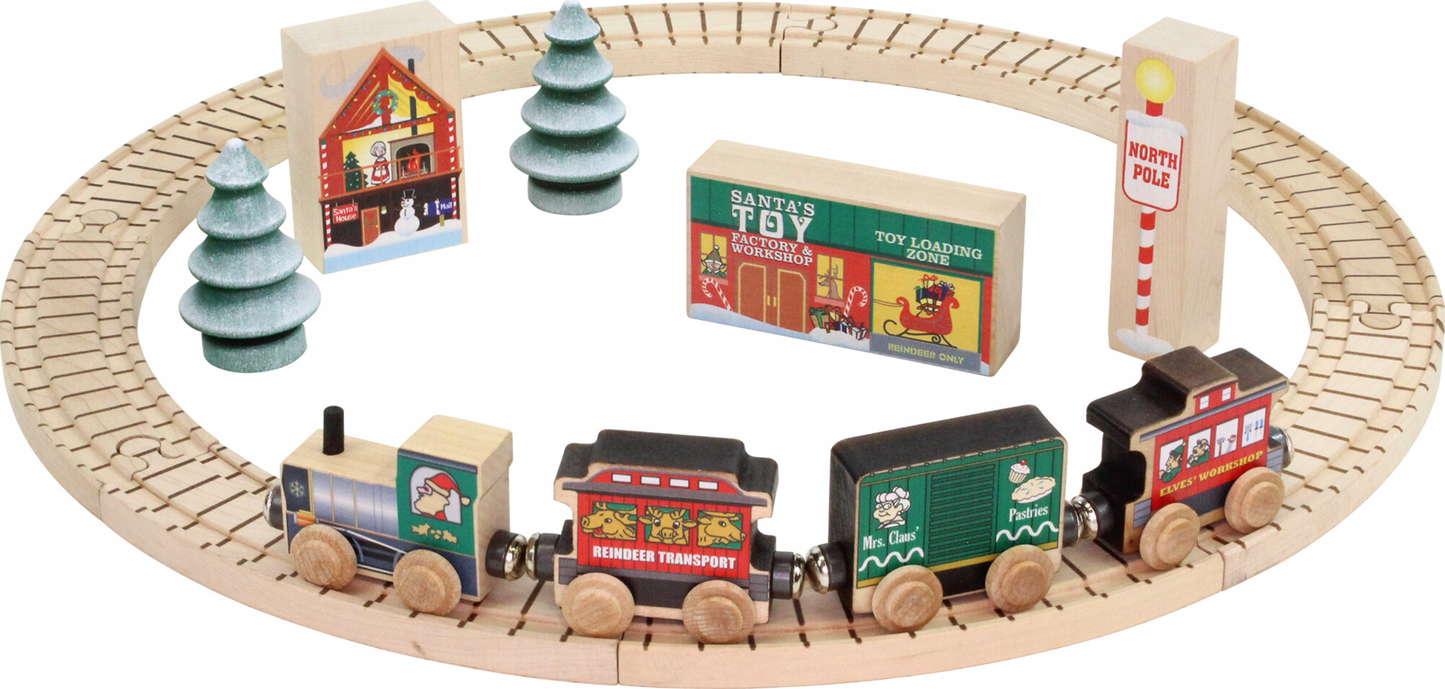 Maple Landmark North Pole Village Railway Train Set