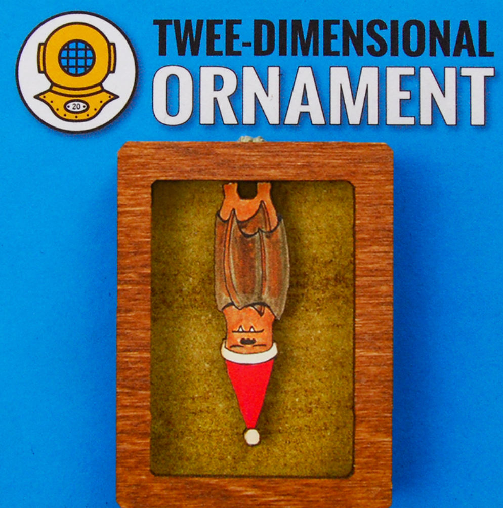 20 Leagues Santa Bat Ornament