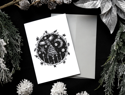 Scream Print Shop Greeting Card- Winter Solstice