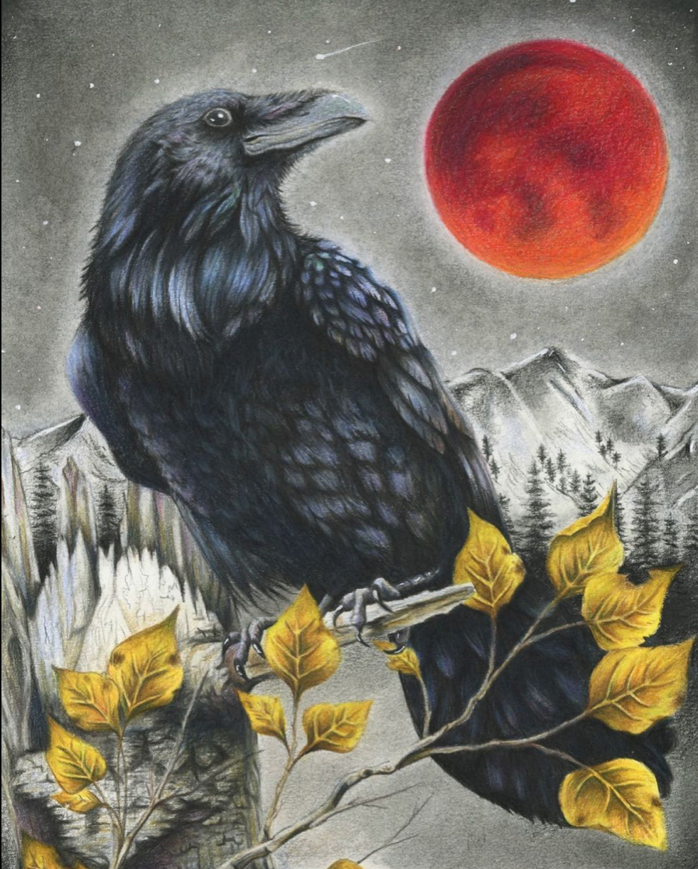 Native Fauna Art- 8"x10" The Messenger Print