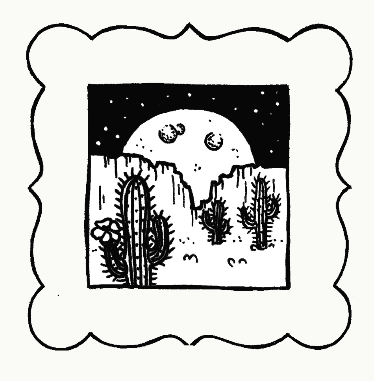 VanZayton Arts- Western Nights Sticker