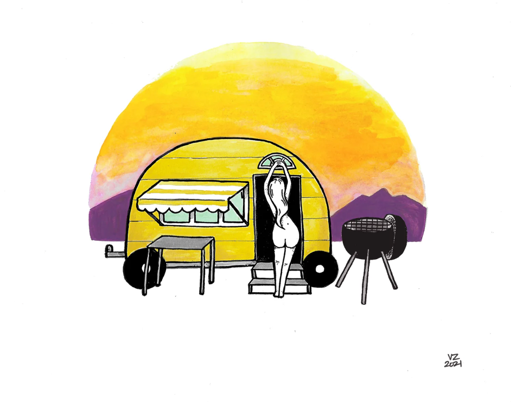 VanZayton Arts- Trailer Booty 8x10 Print