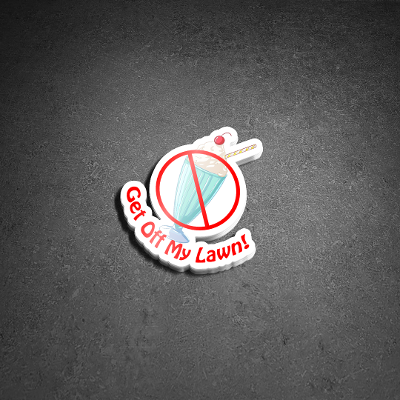 Get Off My Lawn Milkshake Sticker