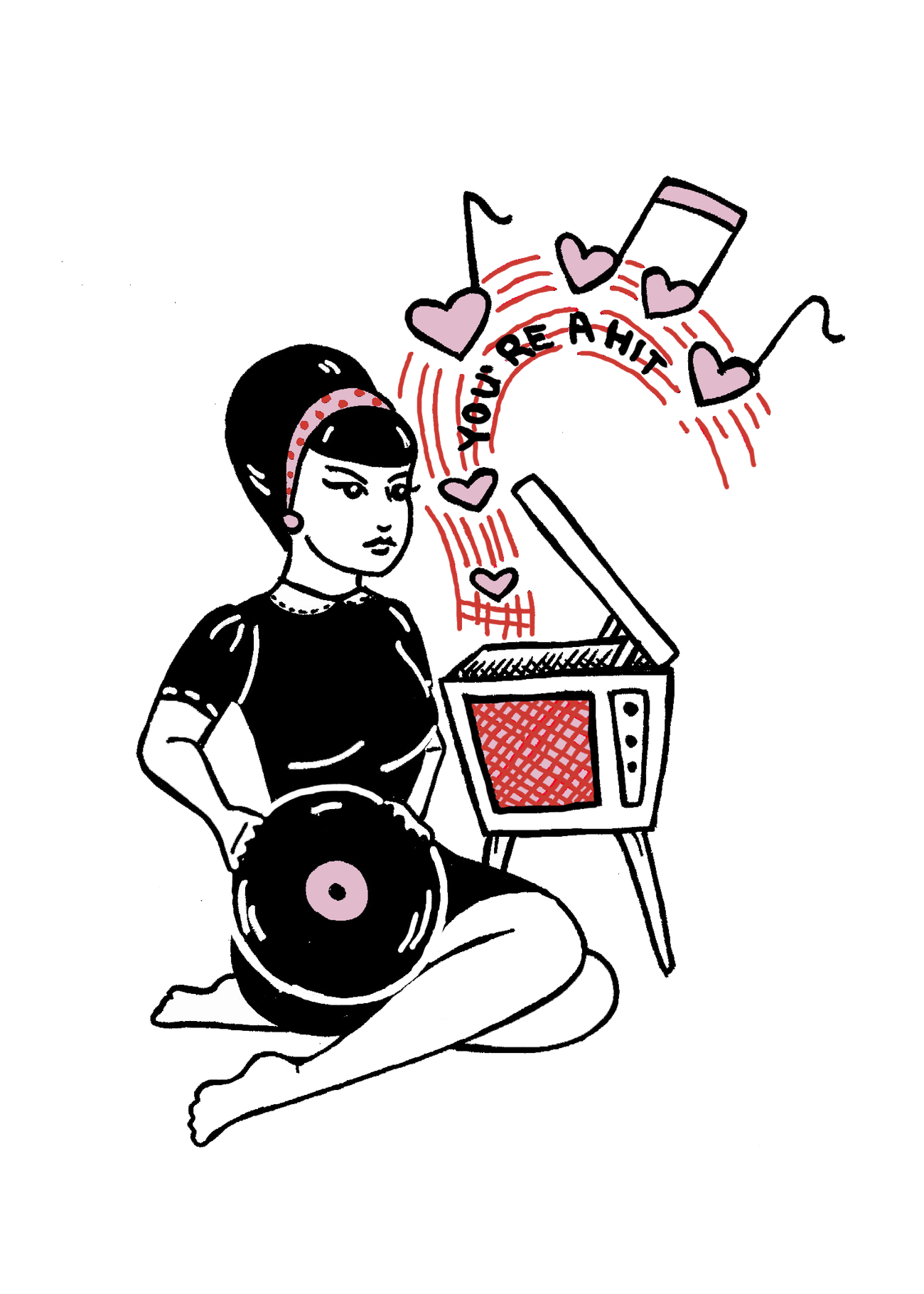 VanZayton Arts- You're a Hit Valentine Card