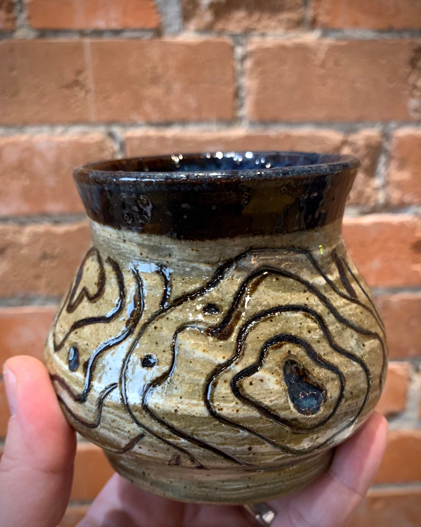 Spunky Sloth Ceramics- Line Art Tumbler