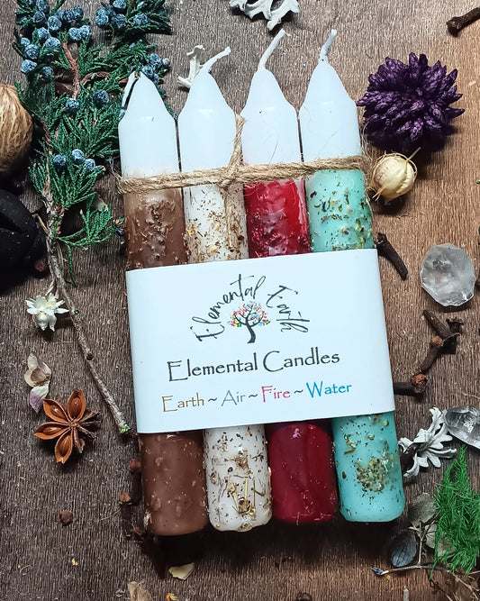 Elemental Earth Shop -Elemental Herbal Intention Candles